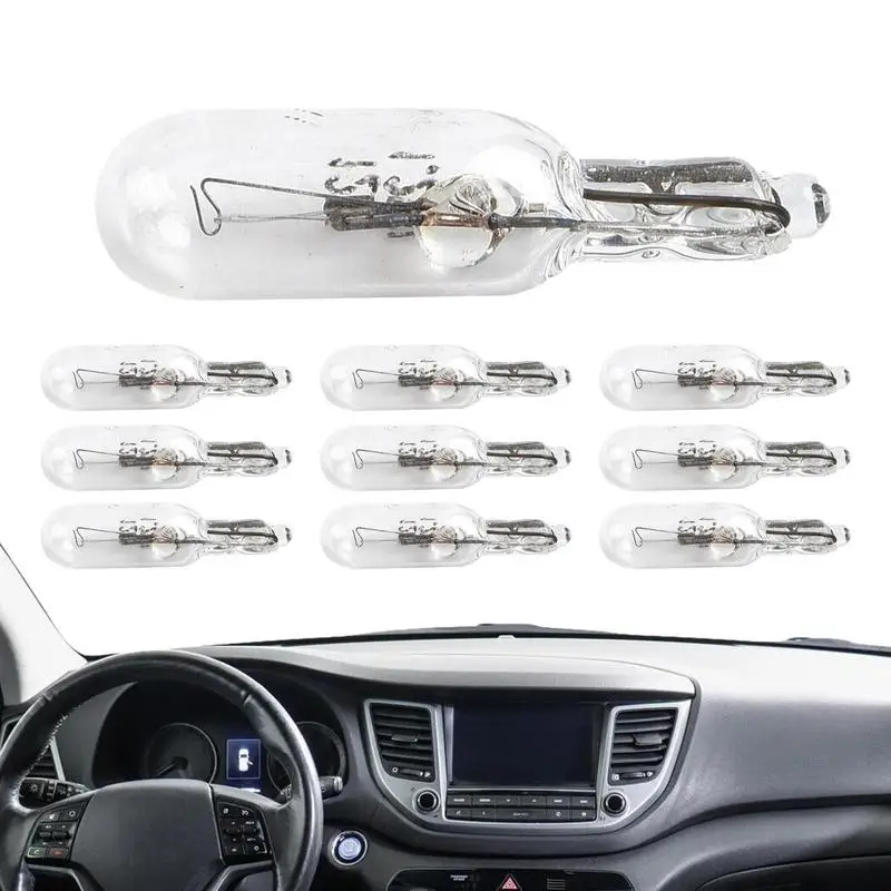 

Halogen Bulbs Universal Capsule Inserted Beads Crystal Lamp quartz glass Flat Foot Car Instrument Light For Motorcycles Trucks