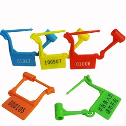 100pcs Hot Security Seal Plastic Disposable Lock Anti-theft Padlock for Travel Luggage Air Bags