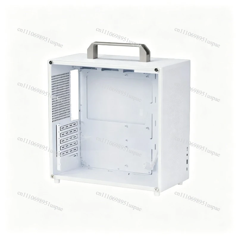 Portable Compact Handheld Computer Mini with Back Cable, Small ATX Case for Efficient Space Usage and Easy Mobility