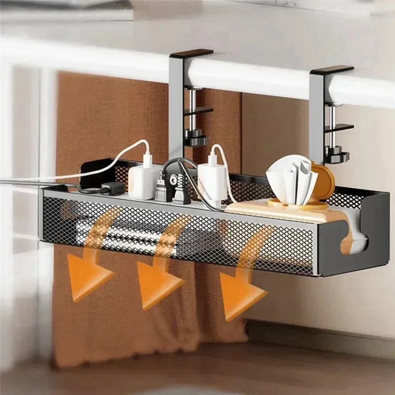 

CYCLI-Настольный органайзер для кабеля-без сверл, сетчатый ящик для прокладки кабелей, держатель проводов с высокой нагрузкой для хранения настольного шнура