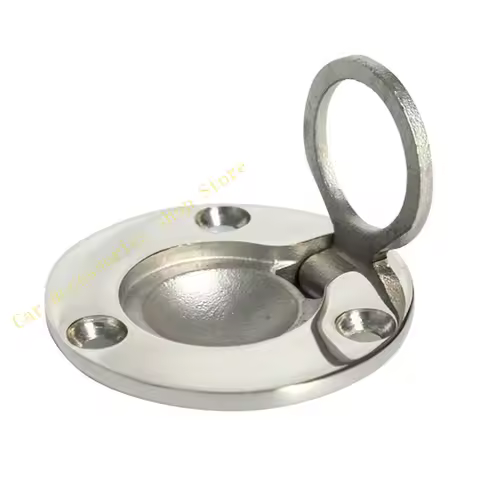 T21E 316 Stainless Door Knob Handles Pull Ring Marine Boat Deck Flush Pull Lift