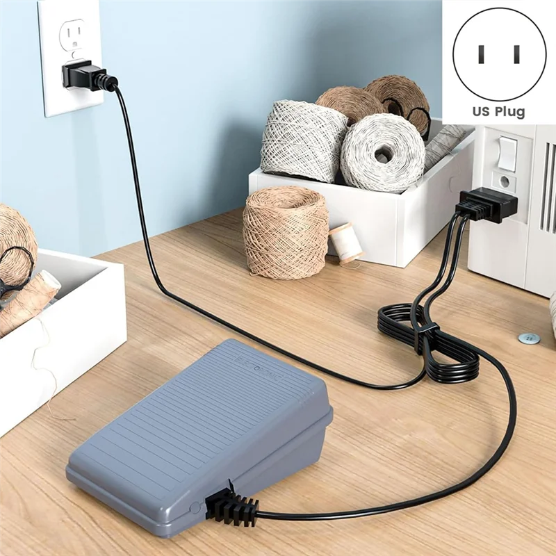 

ABXF-сменная педаль для швейной машины Brother и шнур питания для Brother Jx2517 Lx3817 Ls2125 Xm2701 1034D, вилка стандарта США