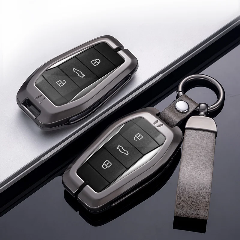 For Volkswagen Sihao X4 X6 X7 X8 A5 E10X E40X E50A QX Accessories Metal Car Key Cover Remote Control Fob Shell Case