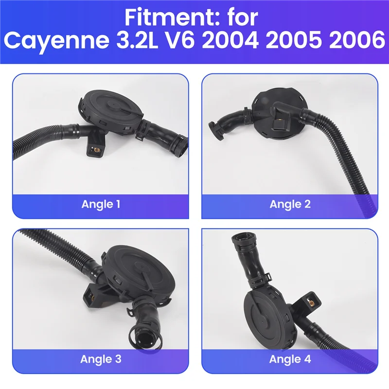 A73X-válvula de ventilación del cárter del coche para Porsche Cayenne 2004-2006 3.2L V6 95511076500 955 110 765 00