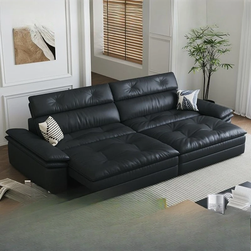 Big Mac electric function sofa bed adjustment retractable seat bag can lie down and sleep zero against the wall living room