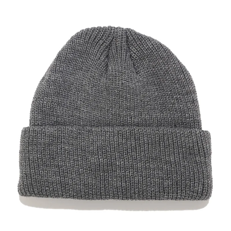 

New Knitted Landlord Hat for Women, Solid Color, Simple Guapi Hat for Men, Personalized Street Baotou Hat, Cold Hat