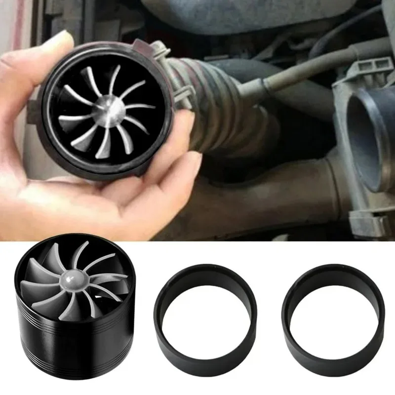 Car Vehicle Turbocharger Double Turbine Turbo Charger Power General Gas Fuel Saver TRD for Vehicle Truck Parts for Rubber Covers