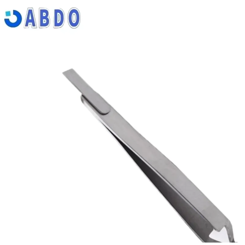 Dental Bracket Tweezers Holder Dentist Instrument Stainless Steel Serrated Orthodontic Tweezers Plier for Teeth Care Tools 5pcs