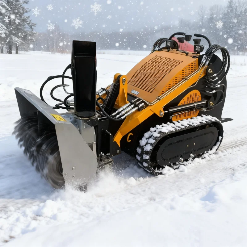 مرفق توجيه منزلق صغير لمنفاخ الثلج مع حزام الثلج