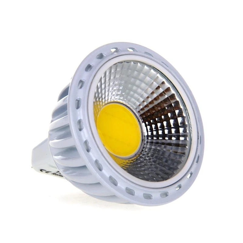 2x GU5,3 / MR16 6W lampa COB LED żarówka światło punktowe żarówka 420lm 60 ° 3000K ciepła biała DC 12V