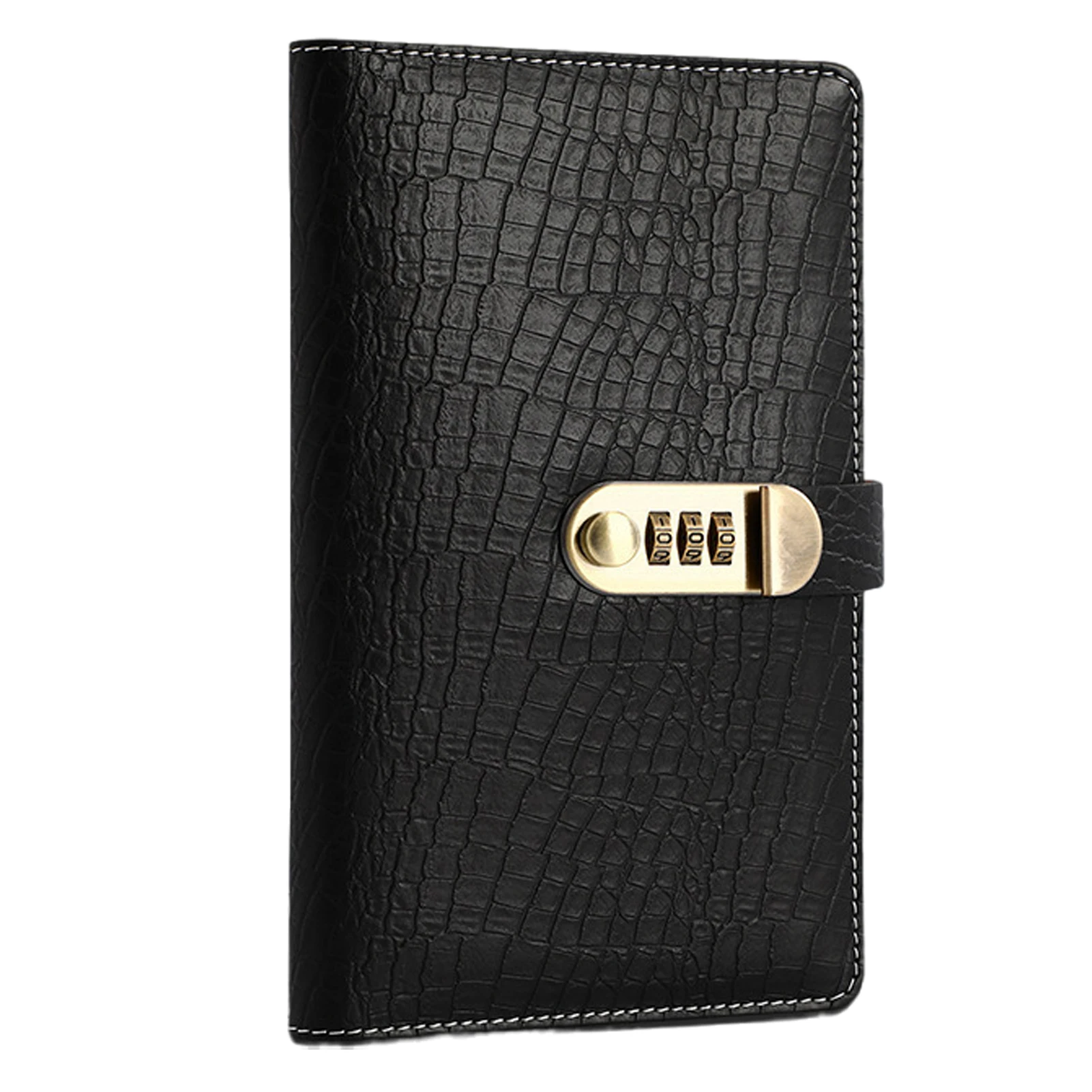 Retro Password Book with Lock Diary Book Student Notebook Notebook sub-password Lock Notebook