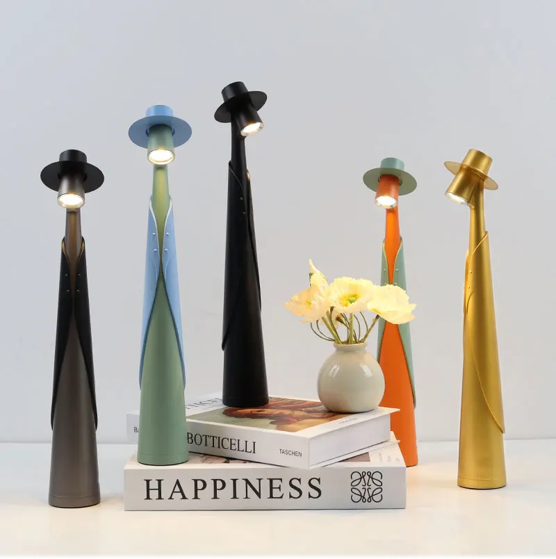 

Светодиодная креативная перезаряжаемая настольная лампа с сенсорным управлением для спальни, кабинета, украшения гостиной.