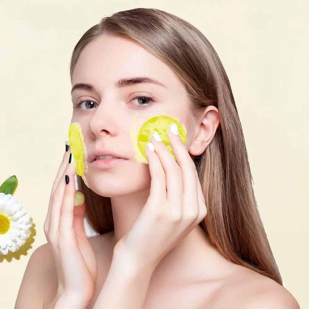 Turmeric Cotton Facial Cleansing Pads Exfoliating Wipes Makeup Remover Gentle Skin Care Deep Pore Cleaning Face Towel Sheet