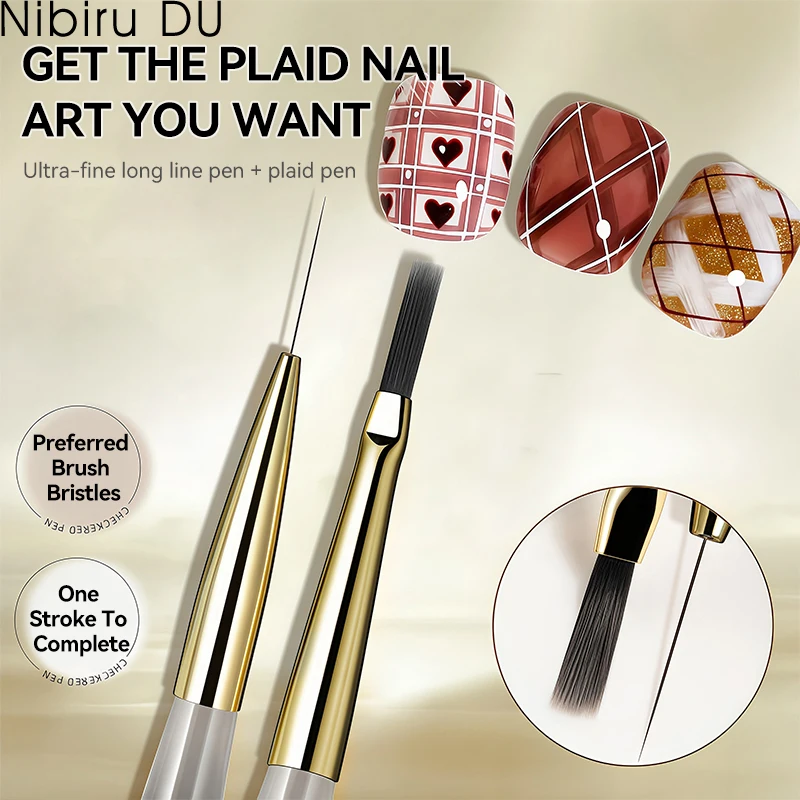 

Professional Nail Art Brush Tip Painting Drawing Carving Dotting Pen Flat Fan Liner for Acrylic Gel UV Polish Manicure Tools./'