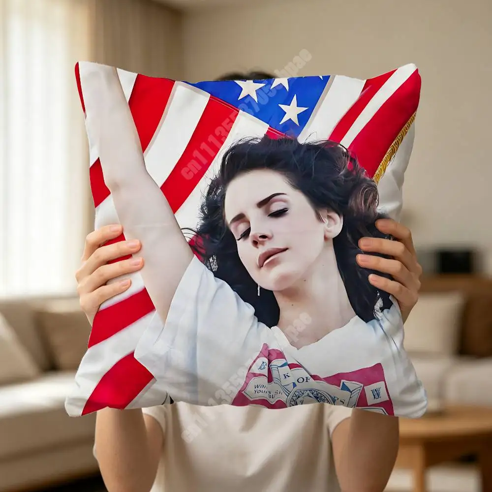 Retro L-Lana D-Del R-Rey Born To Die  Printed Pillow Cover Sofa Couch Student Apartment Homestay Leisure Area