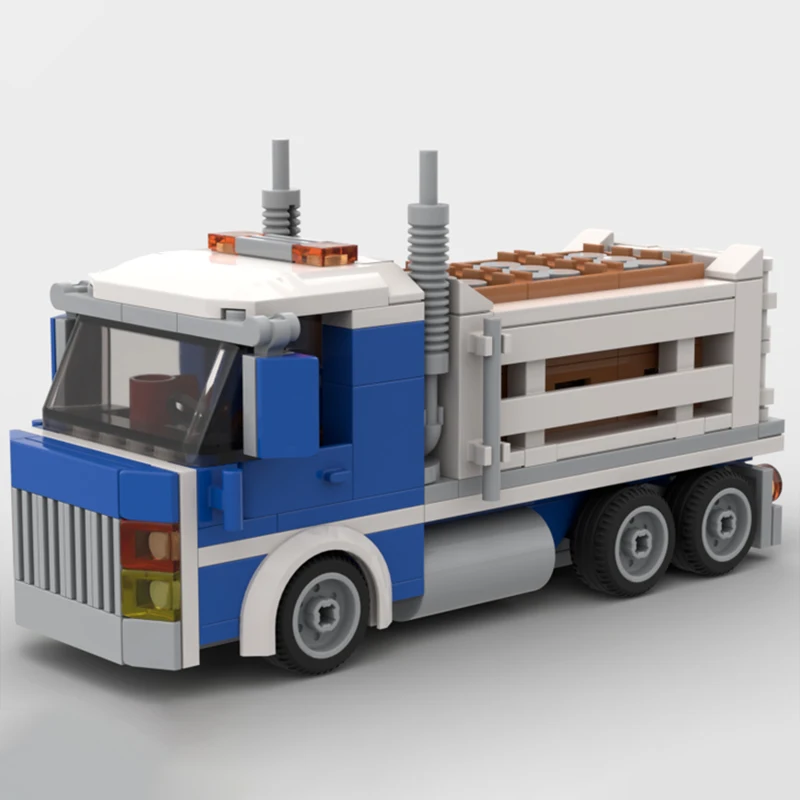 City Vehicle Series Entrega Truck Building Blocks Model, Tijolos Display Coleção, Brinquedos para crianças Presentes, 261Pcs