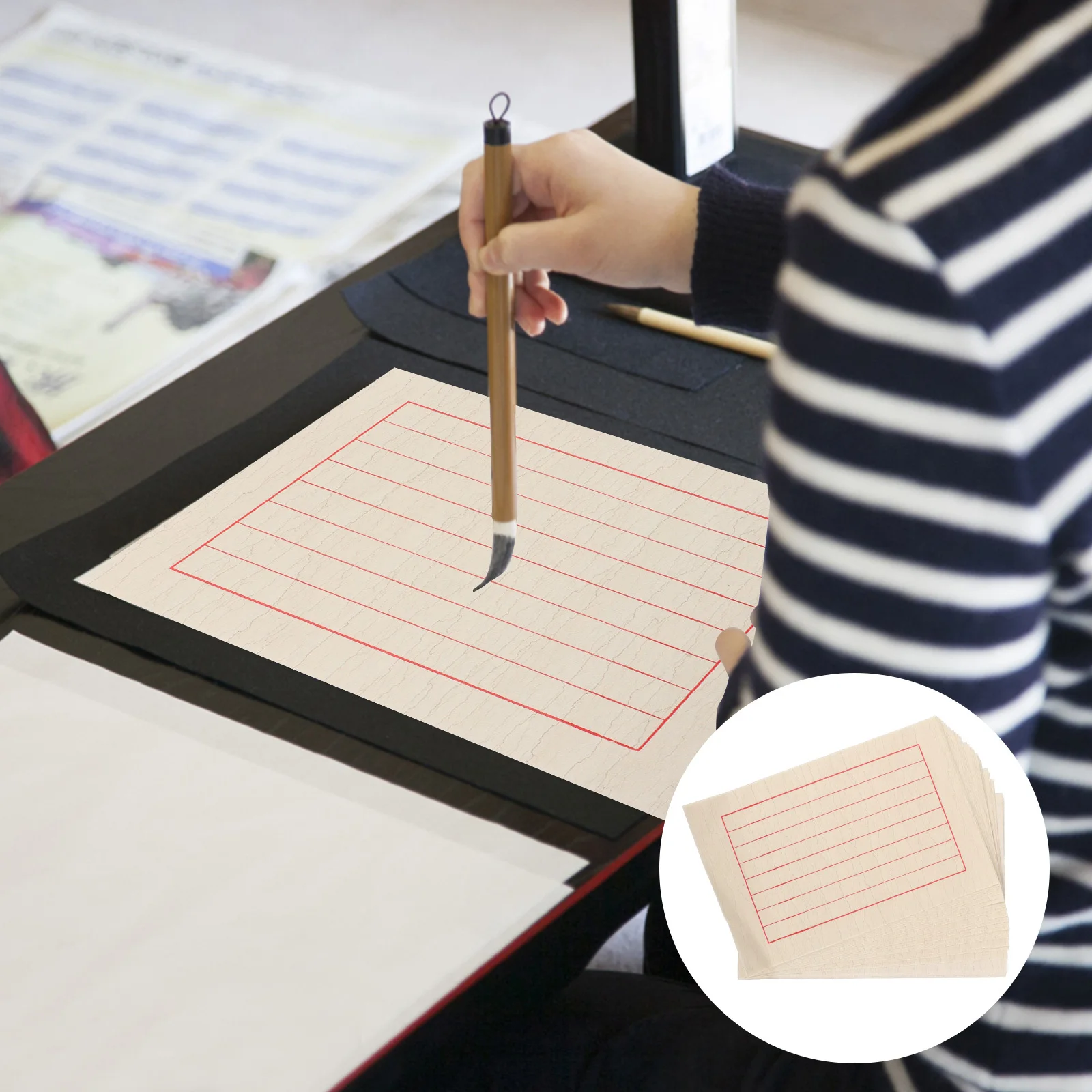 

50 Sheets Rice Paper Calligraphy Chinese Caligraphy Xuan for Brushes China Writing Practice