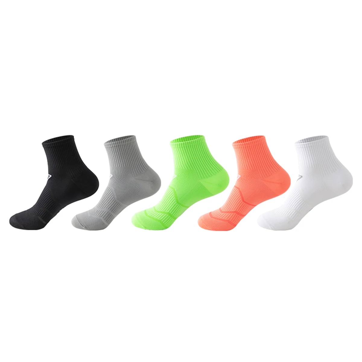 Mid length sports socks for men, quick drying running socks, boat shaped thick training basketball socks for men and women