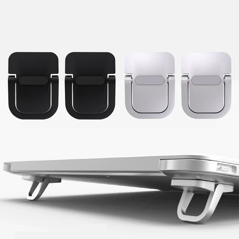 Mini Portable Zinc Alloy Laptop Stand Computer Keyboard Leg Holder For Macbook Air Huawei Xiaomi Notebook Foldable Desktop Stand