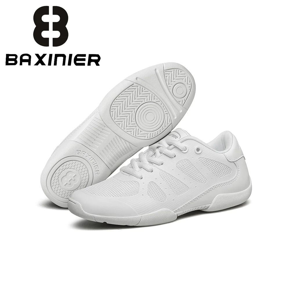 BAXINIER Misses Ivory Rhythm Kicks Ultralight Child Sidestep Drills Shoes Teen Showdown Cushioned Pliable Grip