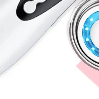 متعددة الوظائف أداة تجميل الوجه المسام التطهير تدليك الوجه الضوء الأحمر والأزرق تجديد جهاز العناية بالعين الدافئة رفع الجلد #2