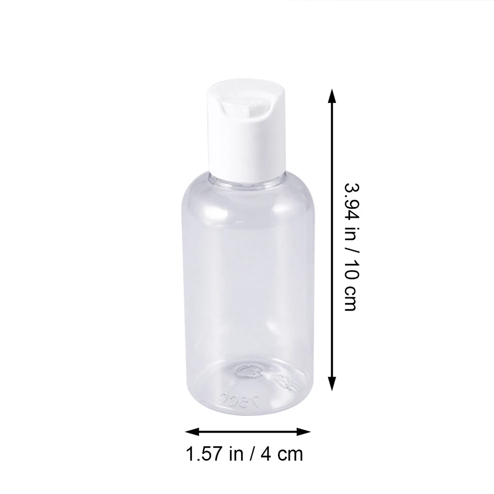 

10pcs Cap Bottle Small Plastic Bottles for Shampoo Liquid Travel Samples Refillable Containers Press Bottles Eco Friendly