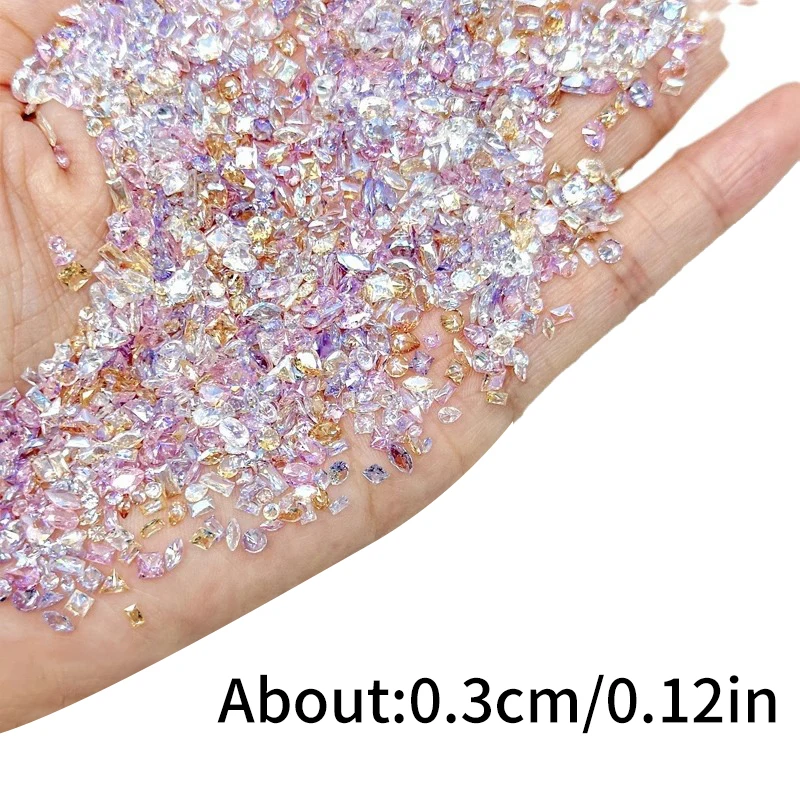 50pcs/lot 3mm Multicolor Nail Art Gems Micro Nail Rhinestones Mini Crystal Bling Nail Art Decorations Manicure Accessories