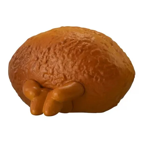 Japanese Genuine Gacha Scale Model Waiting Bread Toast Sitting Position Cute Tabletop Decoration Action Figure Toys