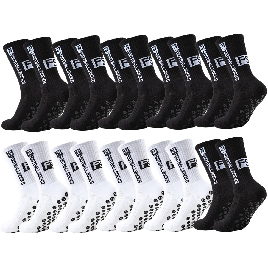 10 Paar Unisex-Anti-Rutsch-Socken für Rugby und Baseball, professionelle, atmungsaktive, stoßfeste Sportsocken mit Handtuchboden