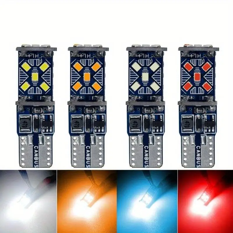 2Pcs/Lot T10 W5W Super Bright LED Car Parking Lights WY5W 168 501 2825 Wedge Turn Side Bulbs Auto Interior Reading Dome Lamp