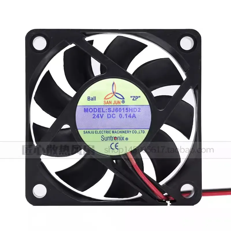 CPU Cooler Fan for San Jun SJ6015HD2 SJ6015HD1 DC24V 0.14A 12V 6cm Cooling Fan 60*60*15mm