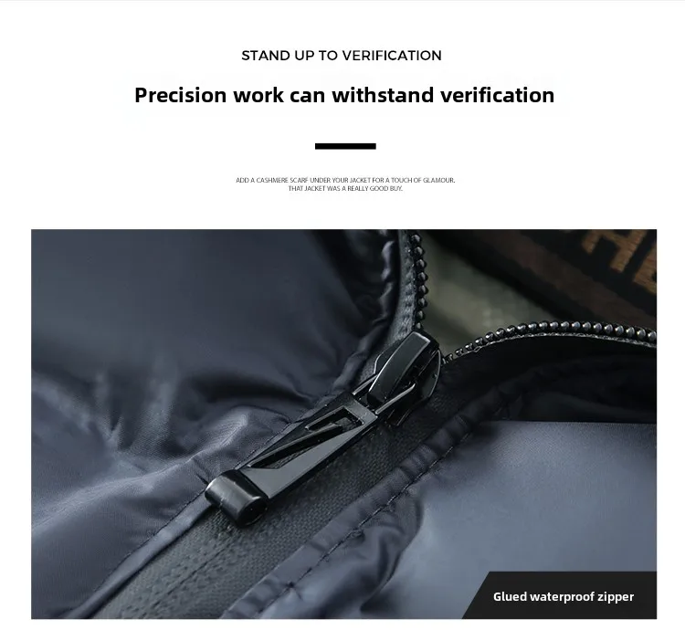 Men's Winter padded Clothing New Fashion Solid Color Thickened Windproof Casual Business Lapel Thermal Coat Men Graphene Jacket