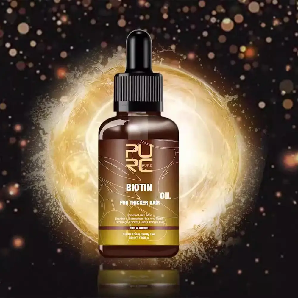 Biotin Hair Essence Oil Ginger Anti-hair Loss Serum Scalp Treatment Deep Nourishing And Moisturizing Hair Care Products