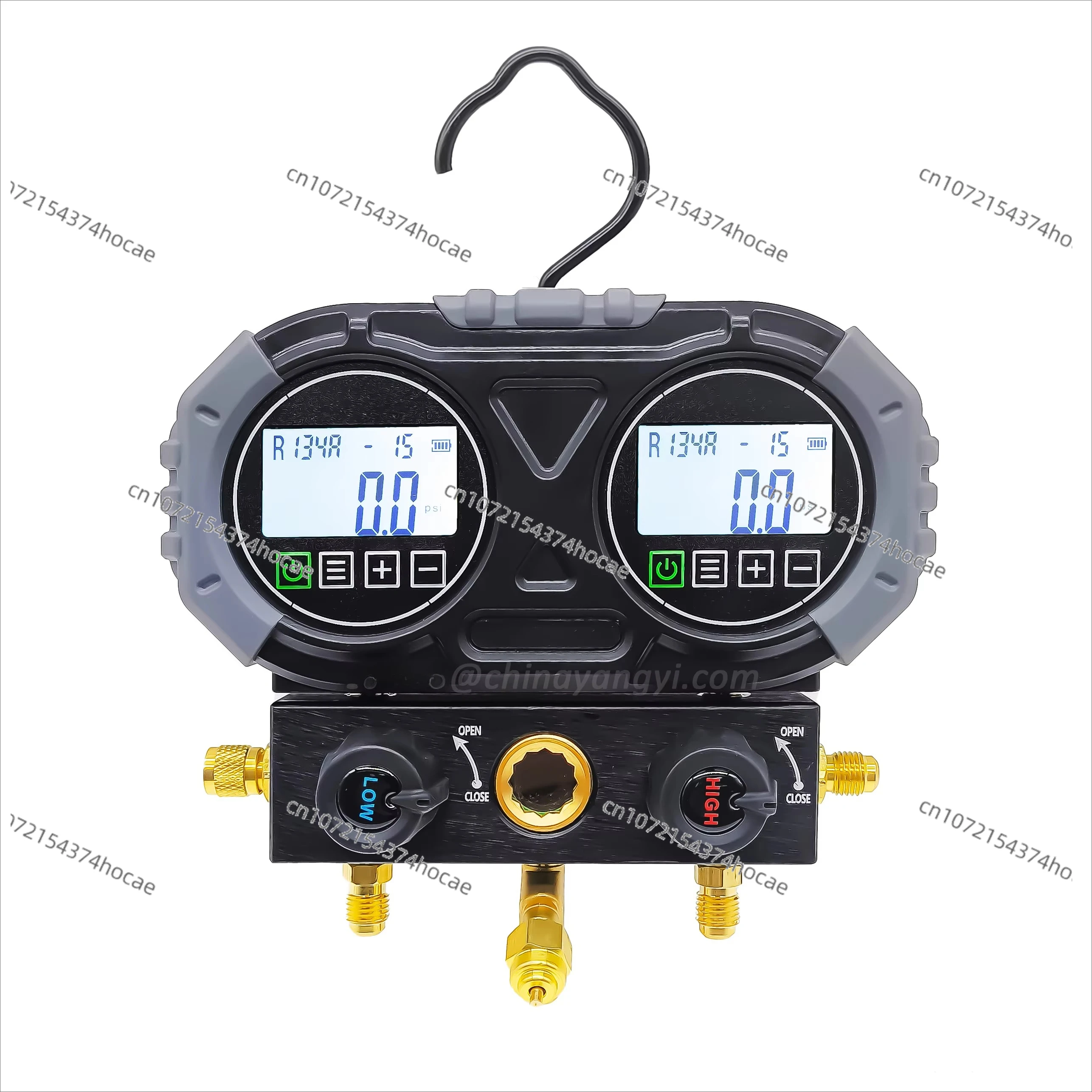 Cyfrowy zestaw manometrów do klimatyzacji dla czynników chłodniczych R134A/R410A/R1234YF/R290/R600