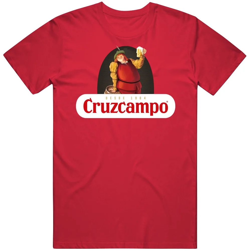 Cruzcampo Pilsner cerveza regalo de Navidad Camiseta de algodón Vintage camiseta clásica