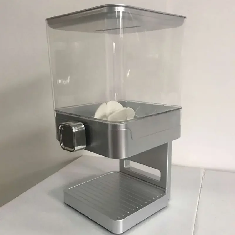 3.7L Grain Dispenser Tank Cereal Machine Food Cans Storage Box Dried Fruit Snack Can Container Home Kitchen Storage Jars Tools