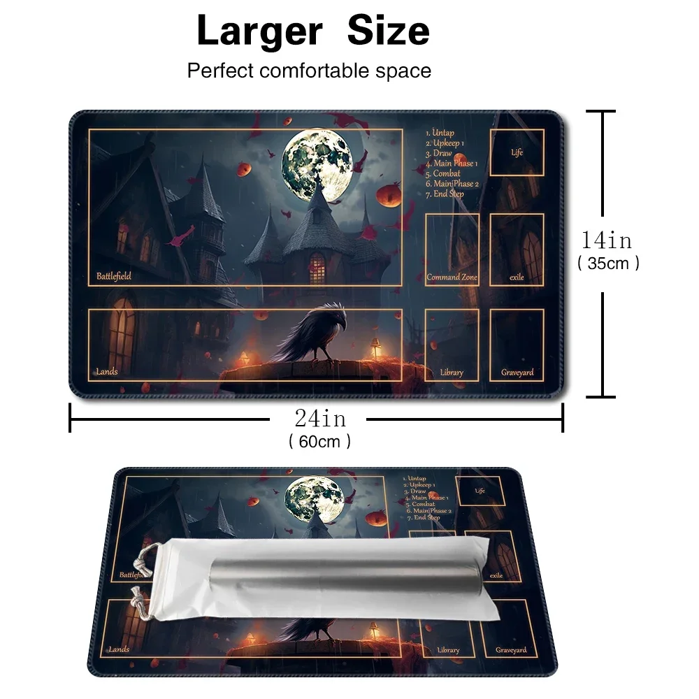 The mystery-Board Game MTG Playmat Game Mat Size 60X35 CM Compatible for TCG