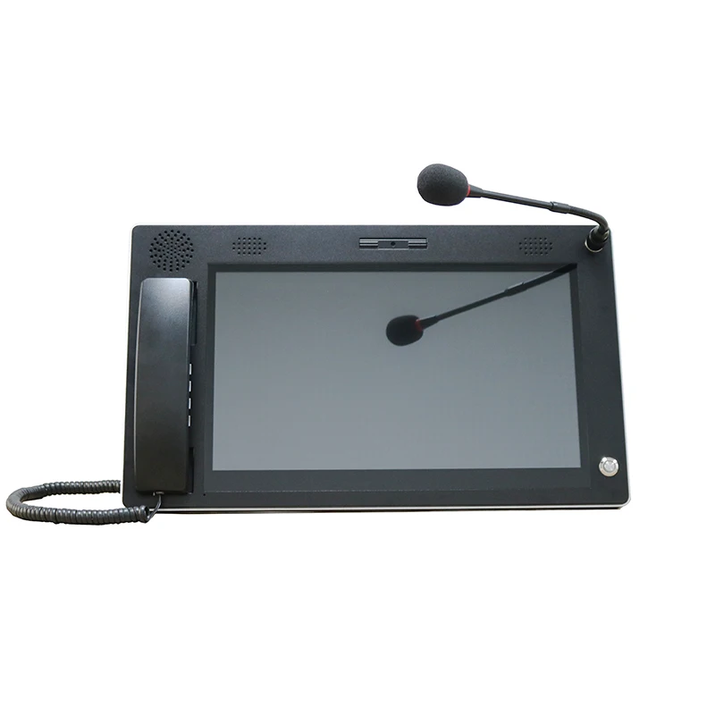 DCT-W156 PAGA 15.6-inch LCD Capacitive Touch Screen Microphone Operator Console 1920x1080 Resolution 1MP Camera Broadcast