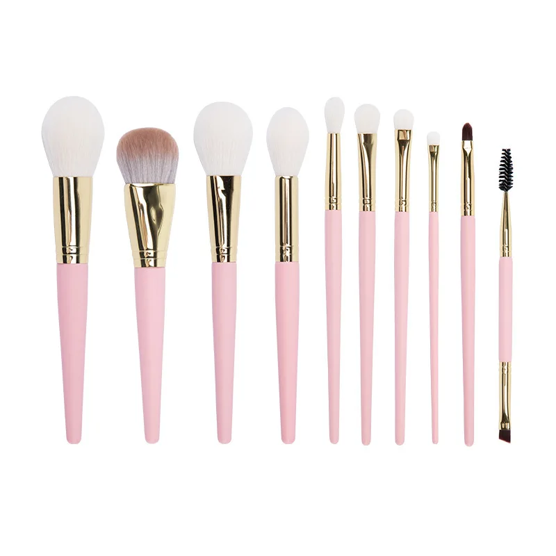 

10-Piece Natural Hair Makeup Set Custom Logo Eye Shadow Foundation Concealer Eyeliner Application Customize logo