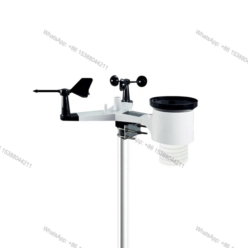 

Wireless Complete Industrial Solar Weather Monitoring Station with Meteorological Sensor Agriculture Fields in Outside Inside