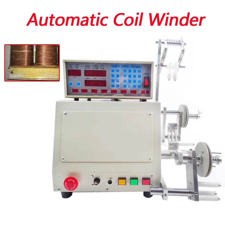 CNC Automatic Coil Winding Machine, 0.03-1.2mm Copper Wire Winder, 220V