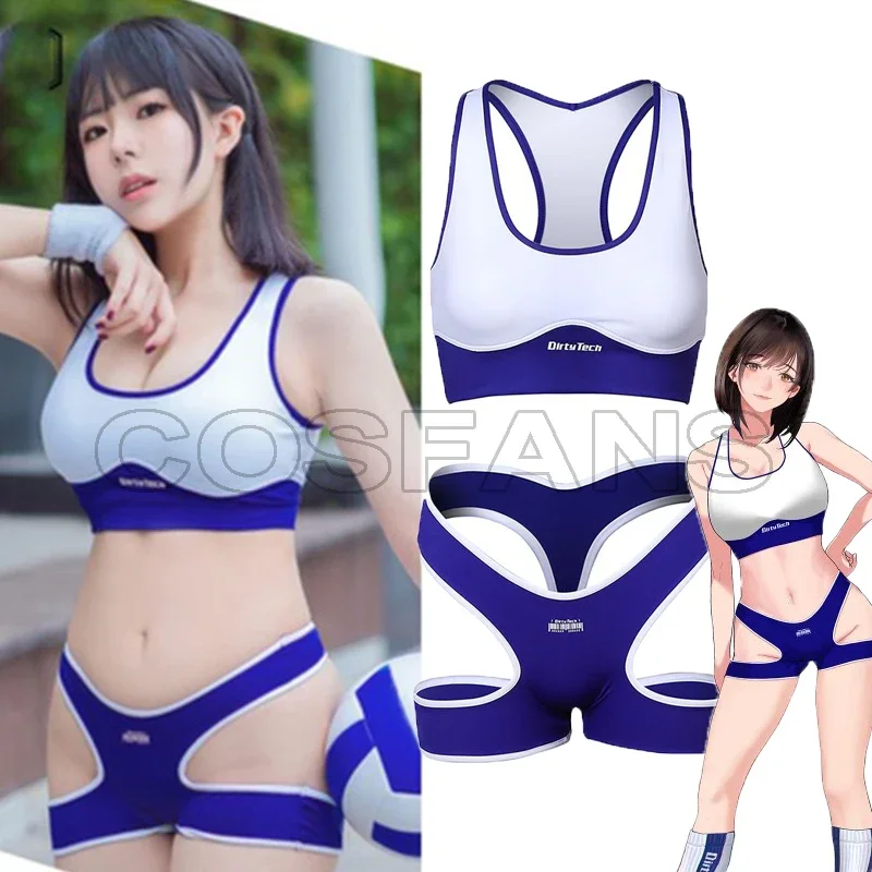 Japanese High School Student Gymnastics Suit Cosplay Sportwear Gym Clothes JK Girl Uniform Hollow Out Sport Swimsuit Bikini Set