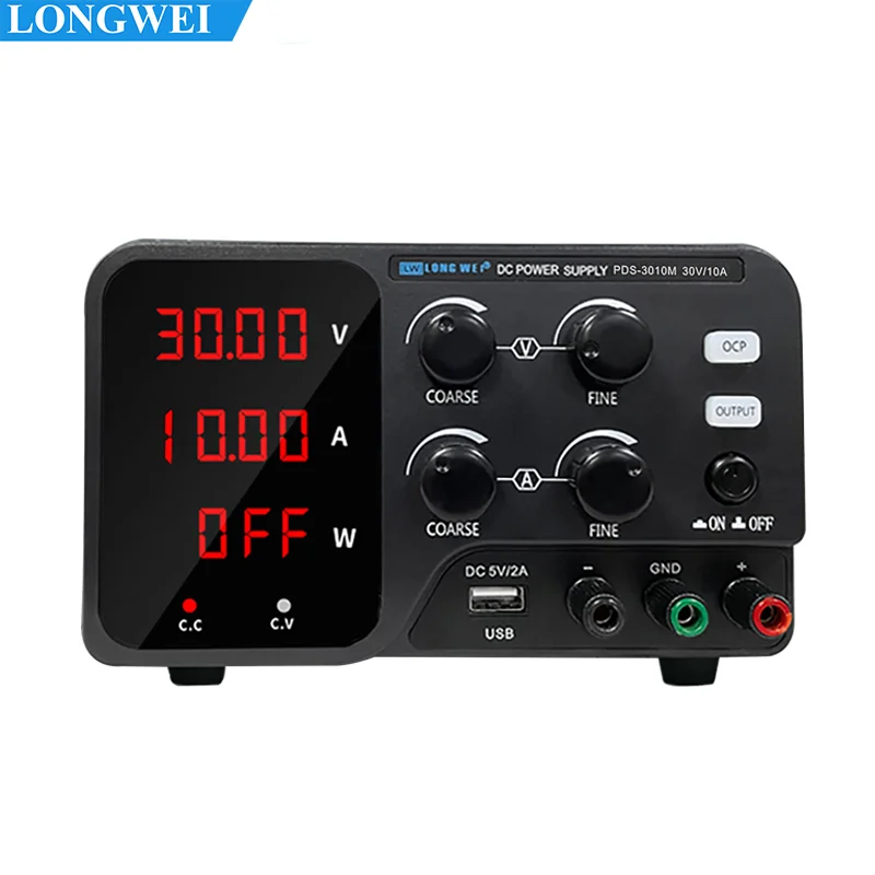 

LONGWEI PDS-306M Variable 30V 6A 180W DC Switching Power Supply Laboratory & Phone Fixing