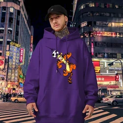 Male Sweatshirts Printed Graphic Disney Cute The Pooh Tigger Classic Fashion Comfortable Men Hoodies Trendy Autumn Winter Tops