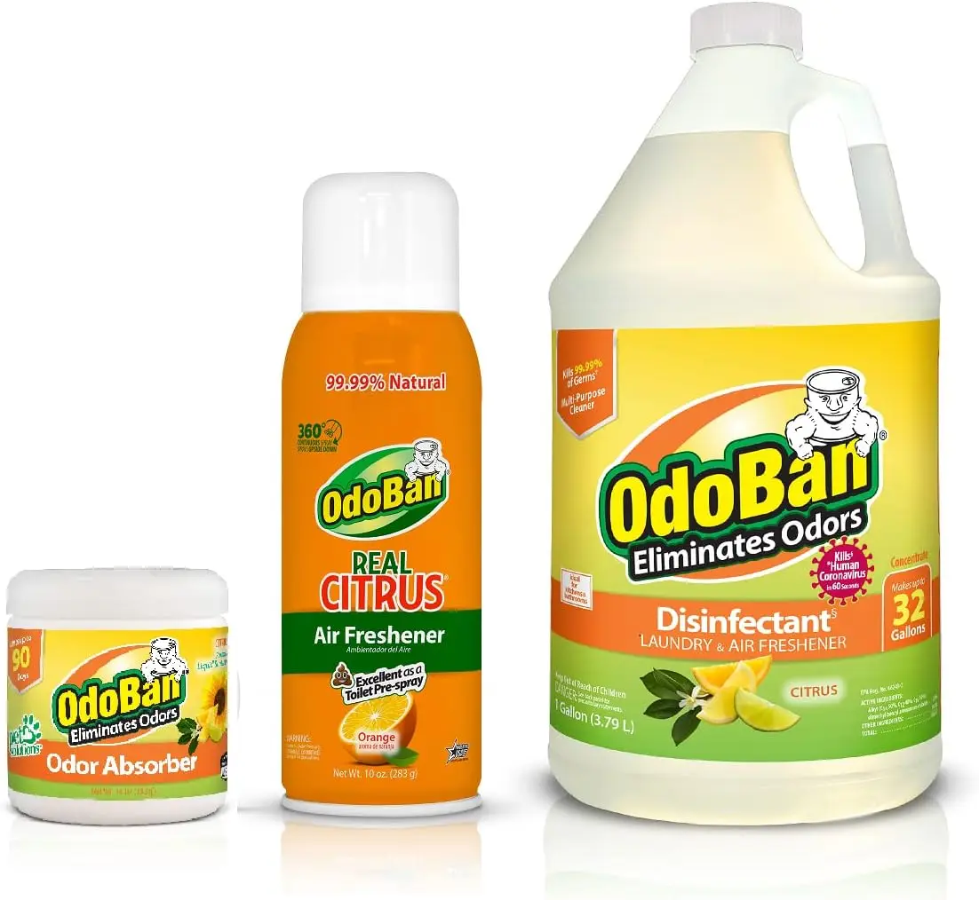 

Набор для устранения запахов, произведено в США, 10 унций, натуральное масло, спрей-освежитель воздуха с ароматом настоящего цитрусового апельсина, 1 шт.