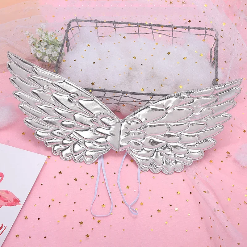 10 stks Kinderen Kids Meisjes Gouden Zilverachtige Kleuren Vlinder Engel Fee Vleugels Dress Up Halloween Kostuum