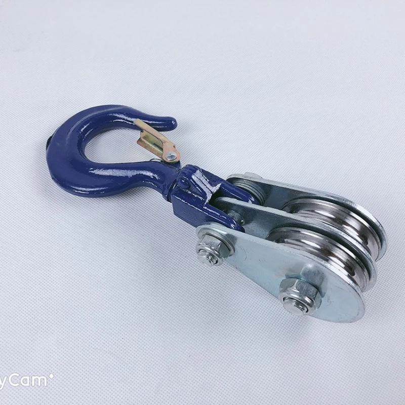 Household Electric Hoist Movable Pulley Lifting Ring Hook Trolley Chain Hoist Single Wheel Directional Equipment Argani JTH