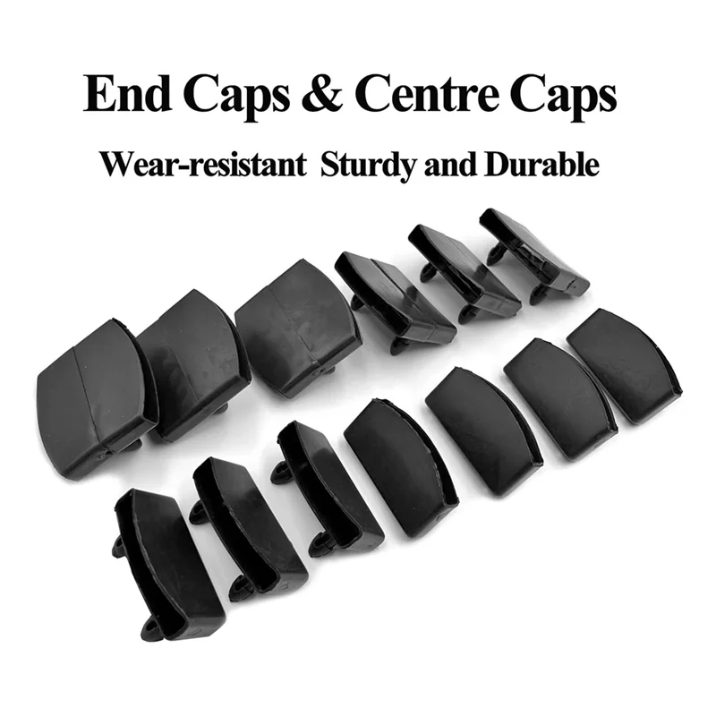 Hot Selling-54X9mm Bed Slat Holders, Black Plastic Replacement Centre And End Caps For Bed Stability,54X9mm Bed Slat Holders, Bl