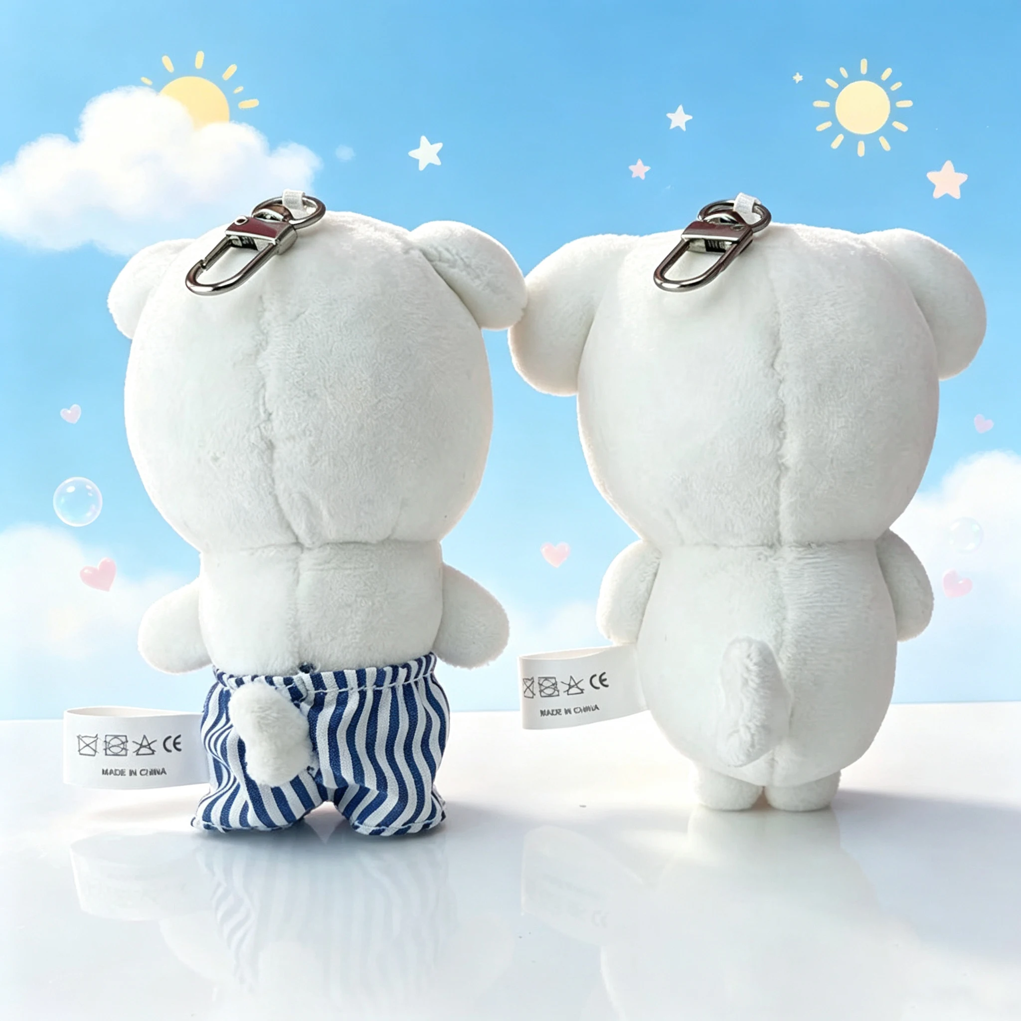 Kawaii Ganadi Dog Plush Keychain Plushies Cute Doll Backpack Pendant Kids Boys Girls Birthday Gifts FAST SHIPPING