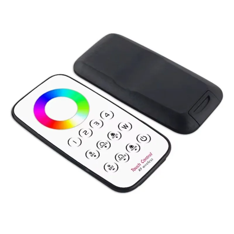 T8+R3M Multi‑Zone 3CH RGB LED Light Controller, 433MHz Remote Dimmer DC12V‑24V Adjustable LED Strip Lighting